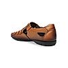 Regal Dark Tan Men Casual Leather Fisherman Sandals