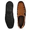 Regal Dark Tan Men Casual Leather Fisherman Sandals