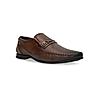 Regal Tan Men Formal Textured Leather Slip Ons