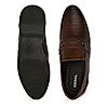 Regal Tan Men Formal Textured Leather Slip Ons