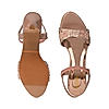 Rocia Rose Gold Women Embroidered Sandals
