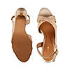 Rocia Gold Women Shimmer High Heel Sandals