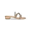 Rocia By Regal Rose Gold Women Twisted Diamond Rope Flats Sandals