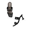 ROCIA Black Women Quilted Stilettos