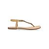 ROCIA Beige Women T-Strap Casual Flat Sandals