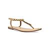 ROCIA Beige Women T-Strap Casual Flat Sandals