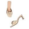 ROCIA Gold Women Casual Knotted High Heels