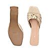 ROCIA Gold Women Casual Knotted High Heels