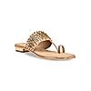 Rocia By Regal Rose Gold Women Kundan Embroidered Ethnic Flats