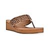 ROCIA Tan Women Braided Casual Wedges