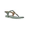 ROCIA Green Women T-Strap Flat Sandals