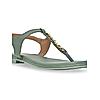 ROCIA Green Women T-Strap Flat Sandals