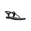 ROCIA Black Women T-Strap Flat Sandals