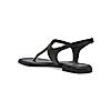 ROCIA Black Women T-Strap Flat Sandals