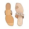 Rocia By Regal Rose Gold Women Embroidered Ethnic Flats