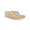 ROCIA Gold Women Braided Casual Wedges