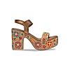 Rocia By Regal Antique Gold Women Embroidered Platforms