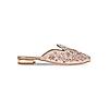 Rocia By Regal Rose Gold Women Hand Embroidered Mules