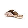 Rocia By Regal Rose Gold Women Hand Embroidered Mules