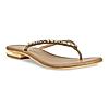 Rocia Antique Gold Women Diamante Flat Thong Sandals