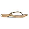 Rocia Antique Gold Women Diamante Flat Thong Sandals