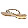 Rocia Antique Gold Women Diamante Flat Thong Sandals