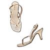 Rocia Rose Gold Women Strappy Stilettos