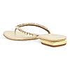 Rocia Gold Women Diamante Flat Thong Sandals