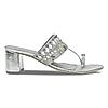 Rocia Silver Women Mirror Work Sandals