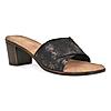 Rocia Bronze Women Snake Print Box Heel Sandals