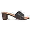 Rocia Bronze Women Snake Print Box Heel Sandals