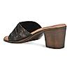 Rocia Bronze Women Snake Print Box Heel Sandals