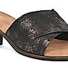 Rocia Bronze Women Snake Print Box Heel Sandals