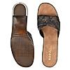 Rocia Bronze Women Snake Print Box Heel Sandals