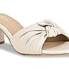 Rocia Cream Women Casual Knotted High Heels