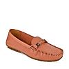 Empower By Rocia Pink Women Buckled Leather Loafers