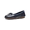 CLARKS NAVY WOMENS BALLERINA SHOES FRECKLE ICE LEATHER
