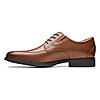 CLARKS MENS TAN LEATHER FORMAL SHOES WHIDDON PACE