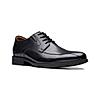 CLARKS MENS BLACK LEATHER FORMAL SHOES WHIDDON PACE