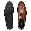 CLARKS MENS TAN LEATHER FORMAL SHOES HOWARD WING