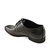 Imperio Brown Mens Formal Textured Leather Lace Up Shoes