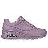 SKECHERS DARK MAUVE WOMENS UNO - STAND ON AIR SNEAKERS