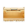 Rocia Gold Women Heavy Embellished Feather Bag