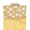 Rocia Gold Women Heavy Embellished Feather Bag