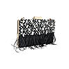 Rocia Black Women Heavy Embellished Feather Bag