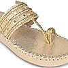 Rocia Gold Women Ornate Braided Flats