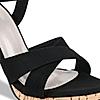 Rocia Black Women High Block Heel Sandal