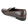 Imperio Brown Men Formal Leather Buckled Slip Ons