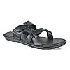 Regal Black Men Casual Strappy Leather Sandals