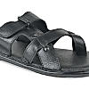 Regal Black Men Casual Strappy Leather Sandals